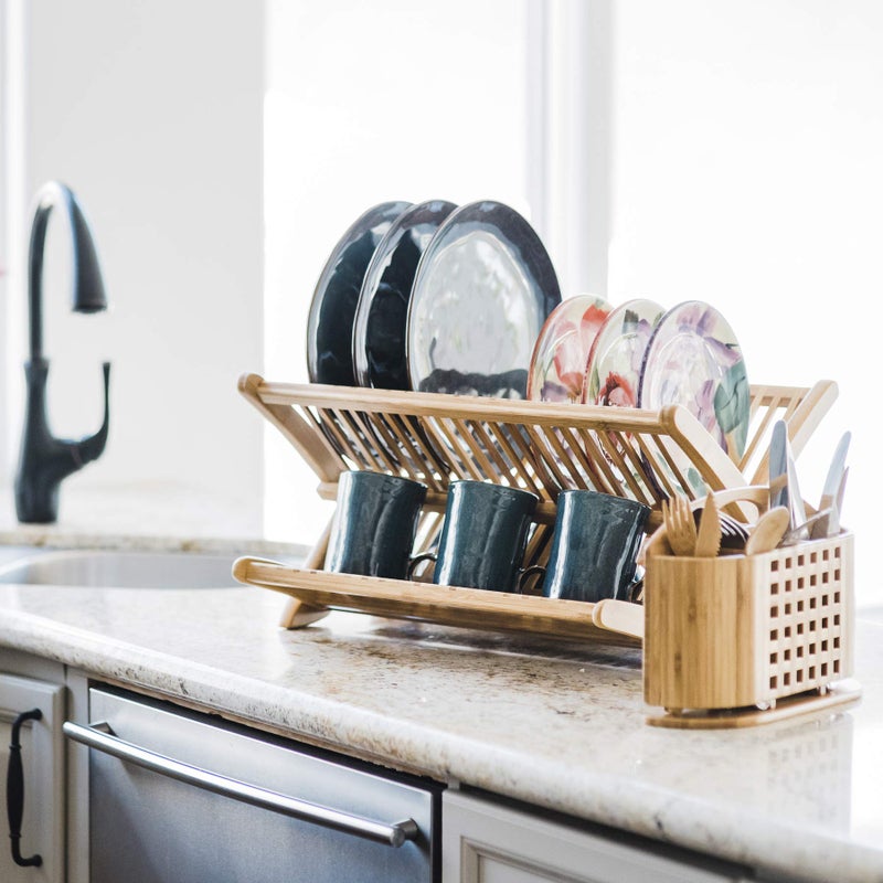 Totally Bamboo "Eco" Utensil, Flatware and Cutlery Drying Caddy for Totally Bamboo Eco Dish Drying Rack - Image 2